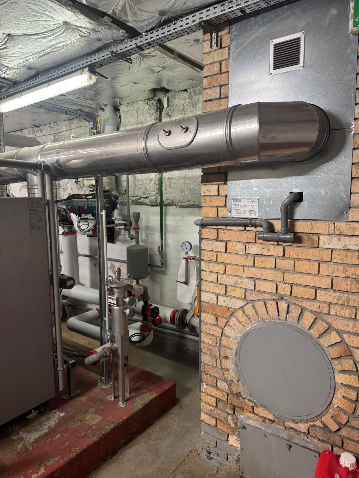 Installation des nouvelles chaudières condensation